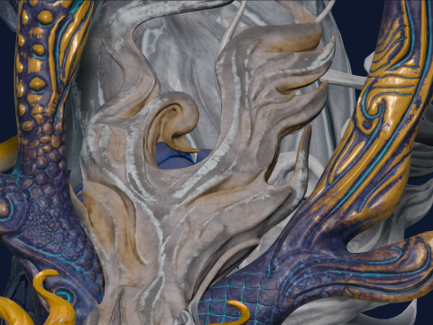 Beauty Girl With Dragon 3D printmodel