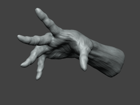 Human Hand Gesture atl 3D Принт Модель