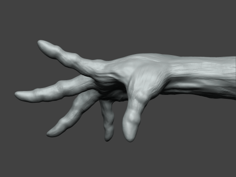 Human Hand Gesture atl 3D Принт Модель