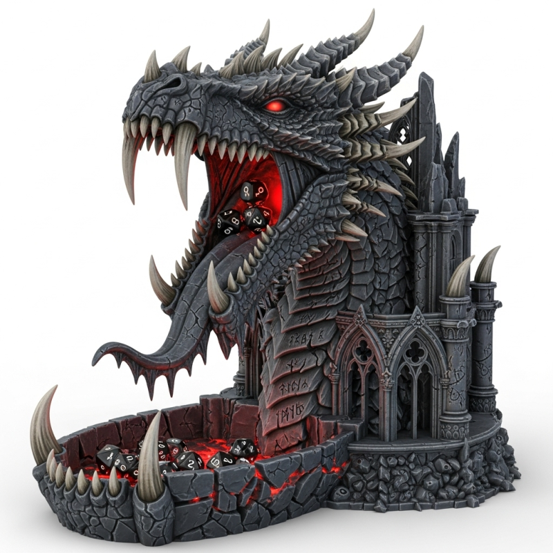 Dragons Maw The Dice Tower 3D STL file for 3D printing 3D printmodel .c4d .max .obj .3ds .fbx .stl .blend
