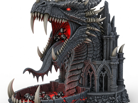 Dragons Maw The Dice Tower 3D STL file for 3D printing 3D printmodel