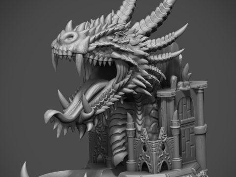 Dragons Maw The Dice Tower 3D STL file for 3D printing 3D printmodel