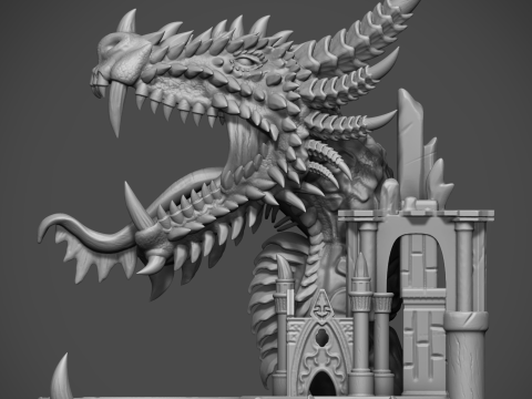 Dragons Maw The Dice Tower 3D STL file for 3D printing 3D printmodel