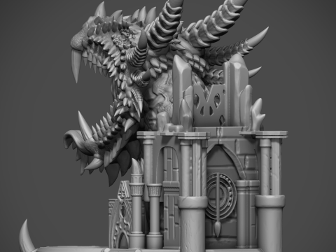 Dragons Maw The Dice Tower 3D STL file for 3D printing 3D printmodel