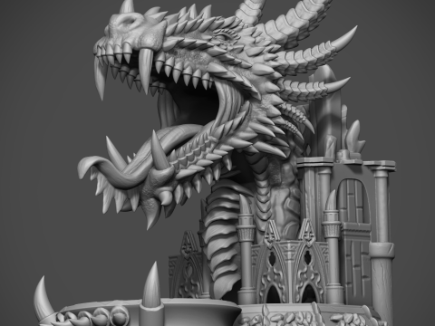 Dragons Maw The Dice Tower 3D STL file for 3D printing 3D printmodel