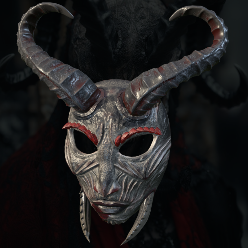 Best Cool Skull Haloween Mask 3D Baskı Modeli .c4d .max .obj .3ds .fbx .stl .blend