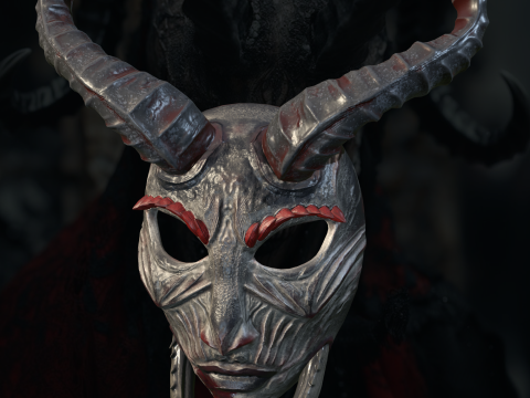 Best Cool Skull Haloween Mask Model Cetak 3D