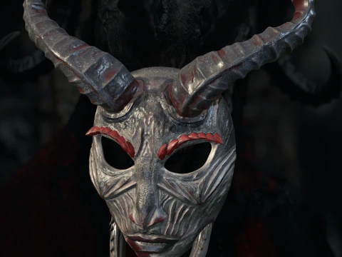 La migliore maschera di Halloween con teschio Modello di stampa 3D