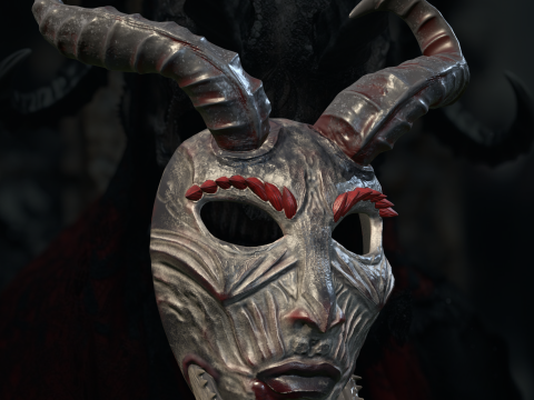 Best Cool Skull Haloween Mask 3D Baskı Modeli