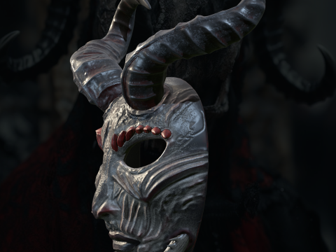 Best Cool Skull Haloween Mask 3D Baskı Modeli