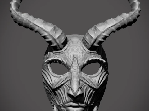 Best Cool Skull Haloween Mask 3D Print Model