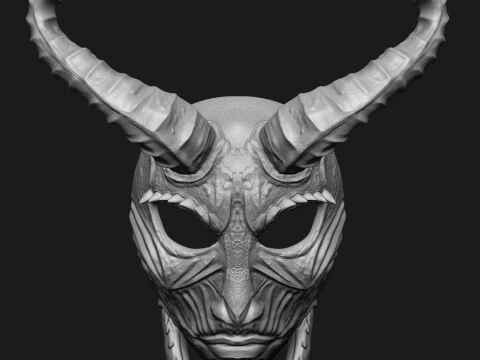 Best Cool Skull Haloween Mask 3D Print Model