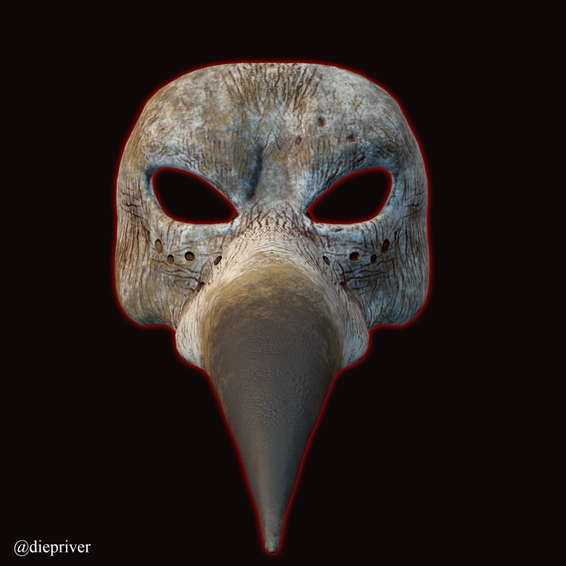 Eagle Devil Haloween Cosplay Mask 3D printmodel .c4d .max .obj .3ds .fbx .stl .blend