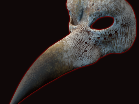 Eagle Devil Haloween Cosplay Mask 3D printmodel
