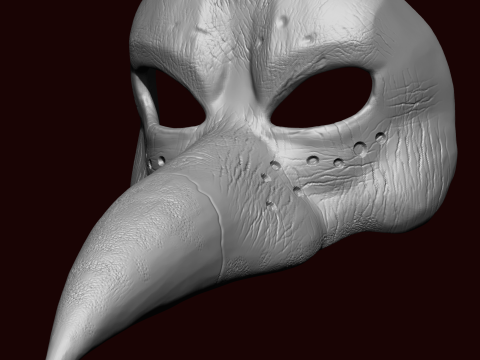 Eagle Devil Haloween Cosplay Mask 3D printmodel