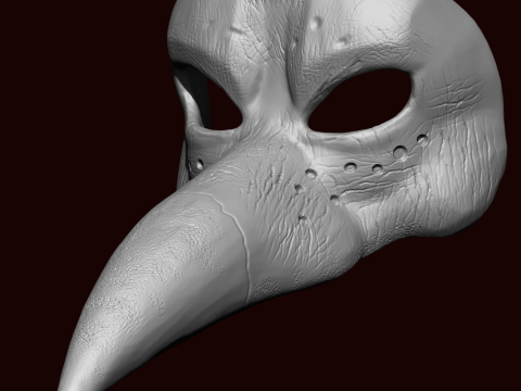 Eagle Devil Haloween Cosplay Mask 3D printmodel