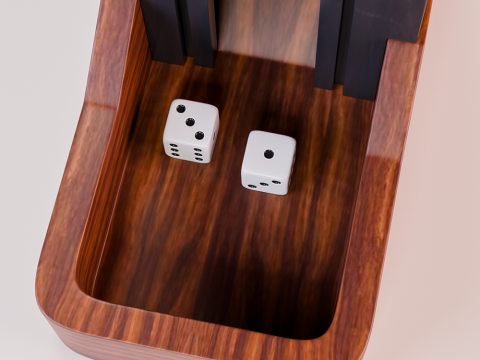 Medieval-Inspired Modern Dice Tower 3D 打印模型