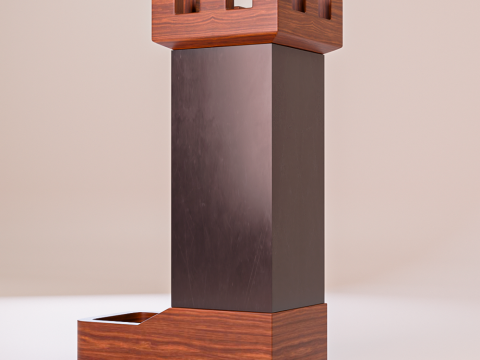 Medieval-Inspired Modern Dice Tower 3D 打印模型