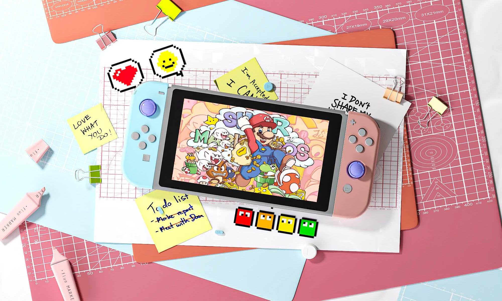 Switch game console 3D Model .c4d .max .obj .3ds .fbx .stl .blend 