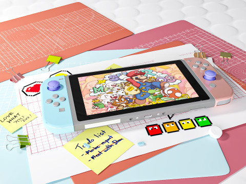 Switch game console 3D Model