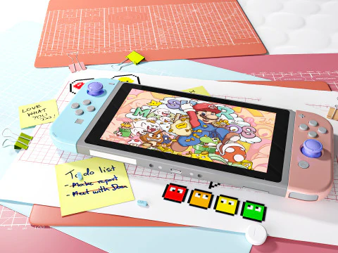 Switch game console 3D Model