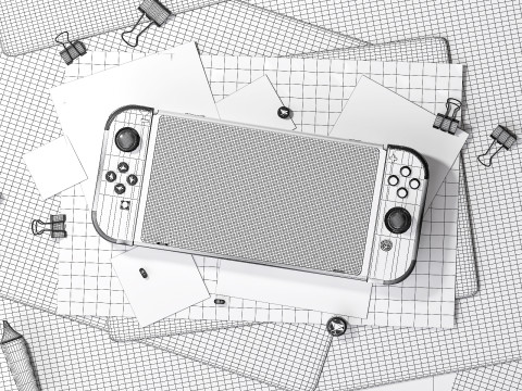 Switch game console 3D Model