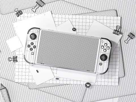 Switch game console 3D Model