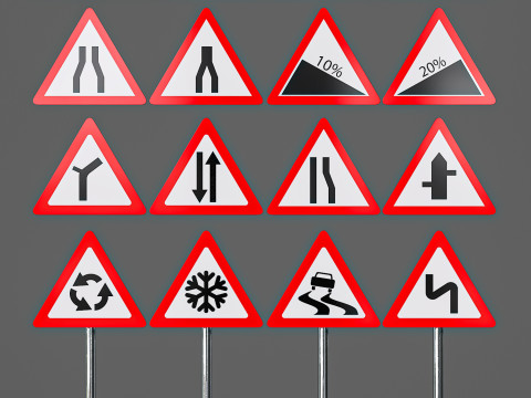 Traffic Sign 3D 模型