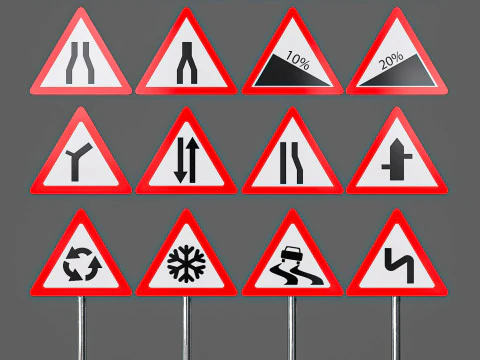 交通標識 3Dモデル