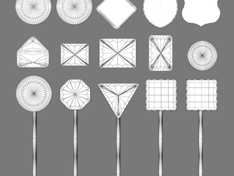 Traffic Sign Model 3D