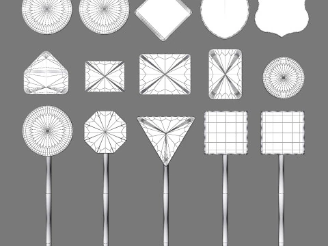 Traffic Sign 3D Model