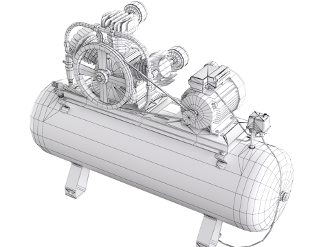 Air compressor 3D Модель