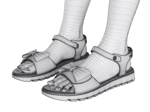 Sandal slipper 3D Model