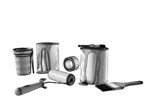 Фарба 3D Модель