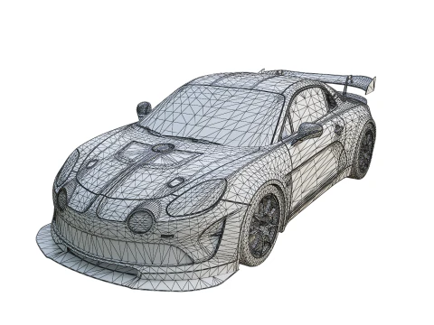 Sports car 3D Model