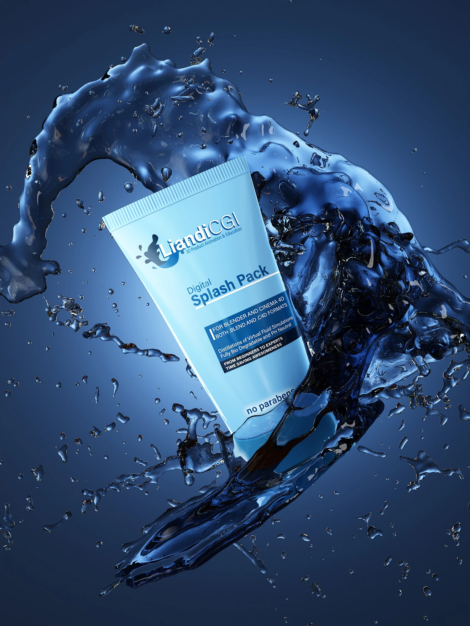 Facial cleanser 3D Model .c4d .max .obj .3ds .fbx .stl .blend
