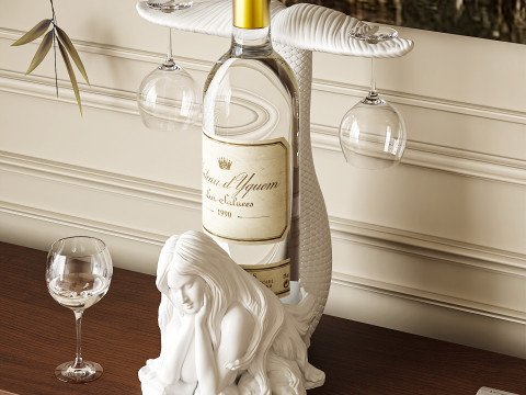 Wine glass holder 3D Print Model