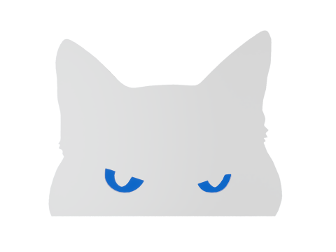 Cats Head Refrigerator Magnet 3D प्रिंट मॉडल