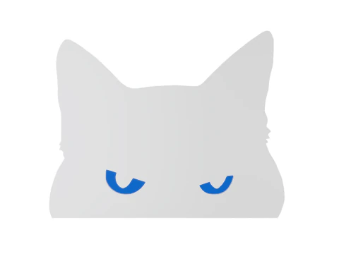 Cats Head Refrigerator Magnet 3D Print Model