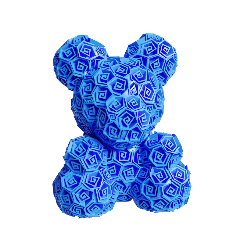 Rose Bear 3D printmodel .c4d .max .obj .3ds .fbx .stl .blend