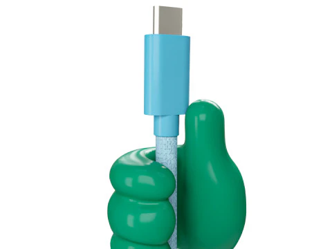 Зажим для кабеля передачи данных 3D Модель