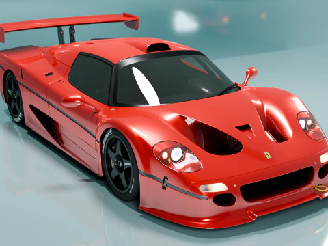 フェラーリ F50 GT 1996 3Dモデル