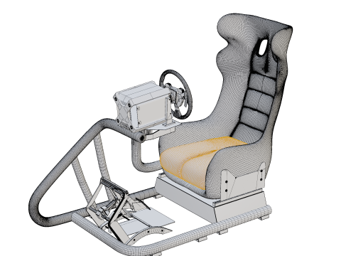 Simulated Driving 3D Model