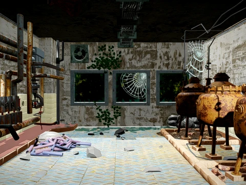 Abandoned factory 3D Model