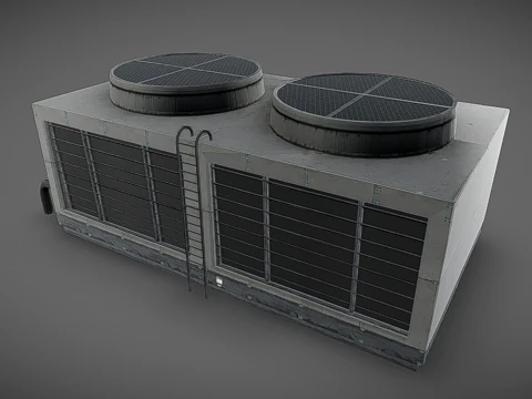 Hava soğutmalı su soğutucu 3D Model