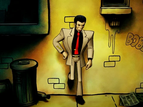 Une animation d'un homme qui fume Modèle 3D
