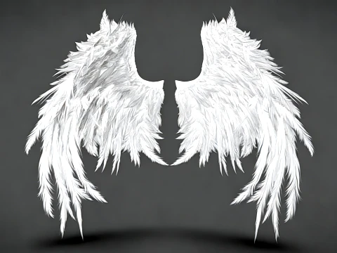 천사 날개 3D 모델