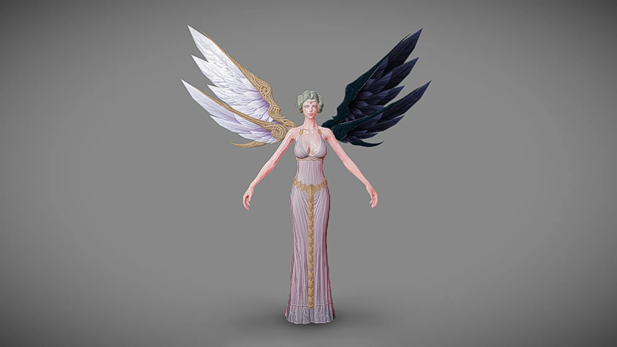 Angelic beauty 3D Model .c4d .max .obj .3ds .fbx .stl .blend
