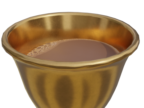 Arabic Ramadan and Eid Hospitality Set Dallah Cups and Dates Modèle 3D