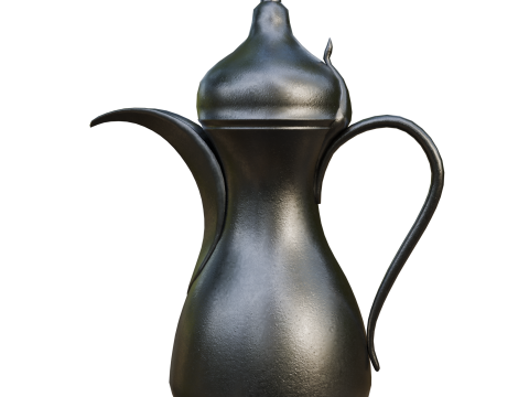 Arabic Ramadan and Eid Hospitality Set Dallah Cups and Dates 3Dモデル